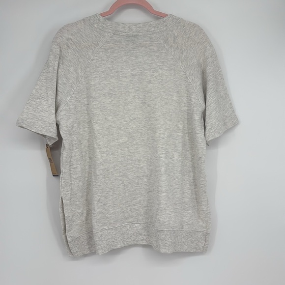 Peppermint Mocha Obsessed Christmas Top MV Sport Ash Grey Holiday Tee Sz L NWT - Picture 7 of 7